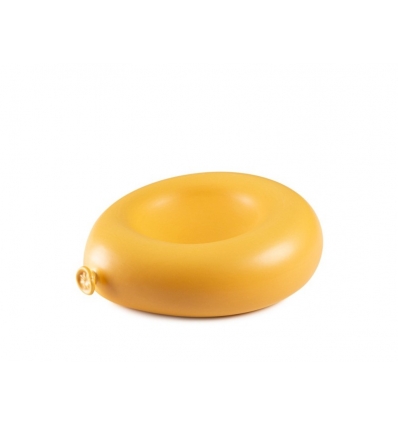 PLATO CON FORMA DE GLOBO SATINADO AMARILLO 20x16x7 CM 100% CHEF 210/0092