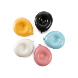 Plato con forma de globo amarillo satinado 23x20x7 cm de 100% Chef