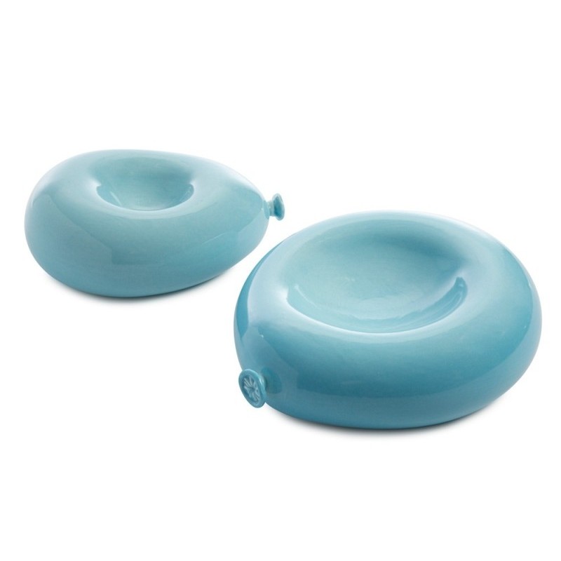 Plato con forma de globo azul brillante 20x16x7 cm de 100% Chef