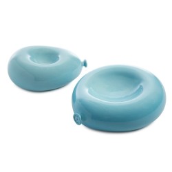 Plato con forma de globo azul brillante 23x20x7 cm de 100% Chef