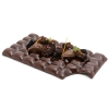 PLATO CON FORMA DE TABLETA DE CHOCOLATE NEGRO 25X13X2 CM 100% CHEF 240/0045