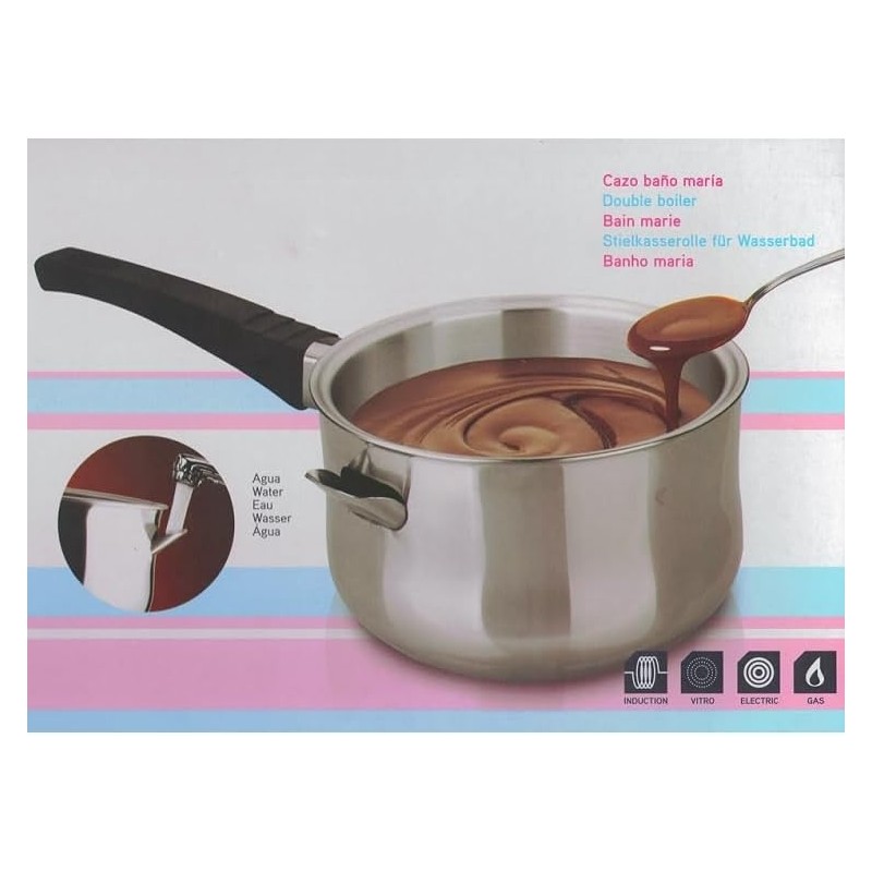 CAZO INOX PARA BAÑO MARIA 16X9 CM IBILI