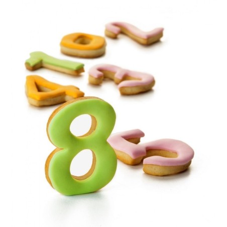 6 unidades de IBILI 794900 CORTAPASTAS NUMEROS