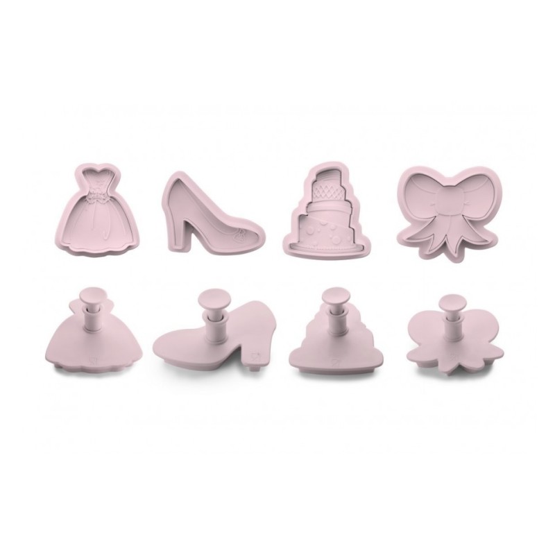 6 unidades de IBILI 789009 CORTAPASTAS CON EXPULSOR PARTY