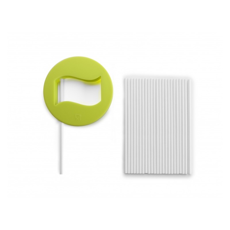 6 unidades de IBILI 792100 CORTAPASTAS BANDERA + 24 PALITOS