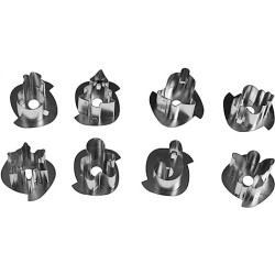 12 unidades de IBILI 794200 SET 8 CORTAPASTAS LINZER NAVIDAD