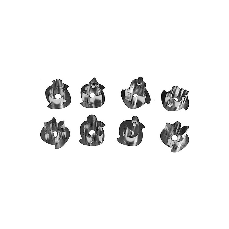 12 unidades de IBILI 794200 SET 8 CORTAPASTAS LINZER NAVIDAD