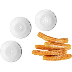 CHURRERA A ROSCA Y MÁQUINA DE GALLETAS CON 12 DISCOS IBILI 687400