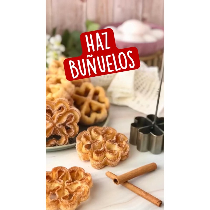 Set moldes rosetón buñuelos Ibili (12 sets) | Pastelería