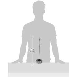 MOLDE FLORON GRANDE INOX (MANGO RECTO) 9X15X3 CM 6 UNIDADES DE IBILI 774350