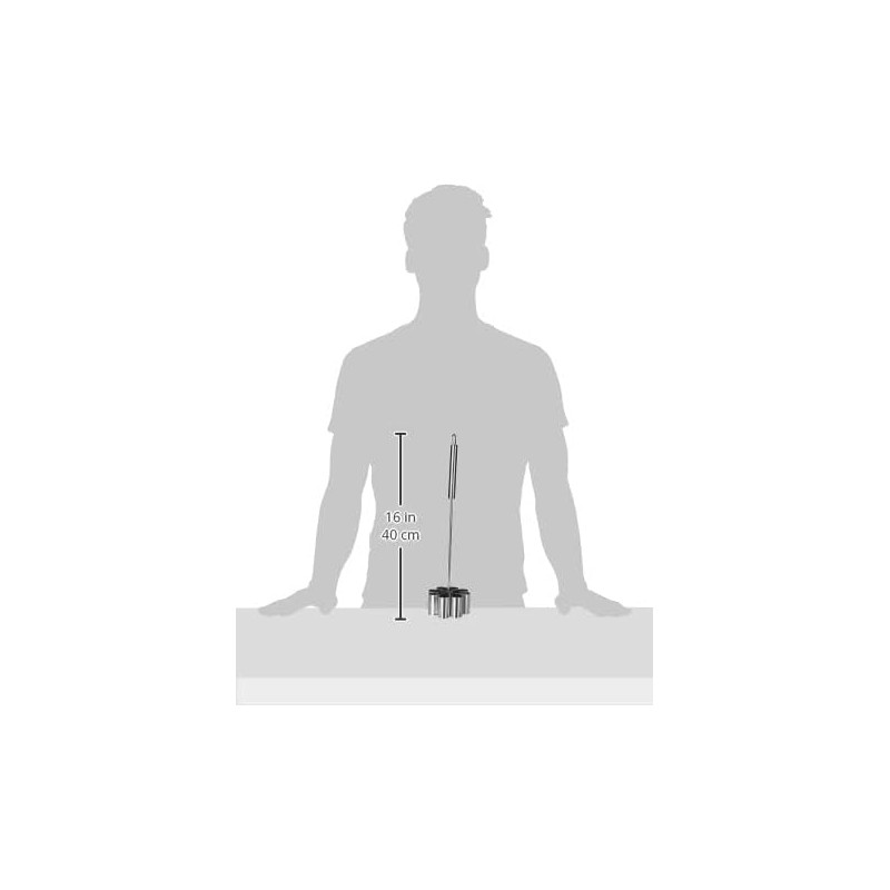 MOLDE FLORON GRANDE INOX (MANGO RECTO) 9X15X3 CM 6 UNIDADES DE IBILI 774350