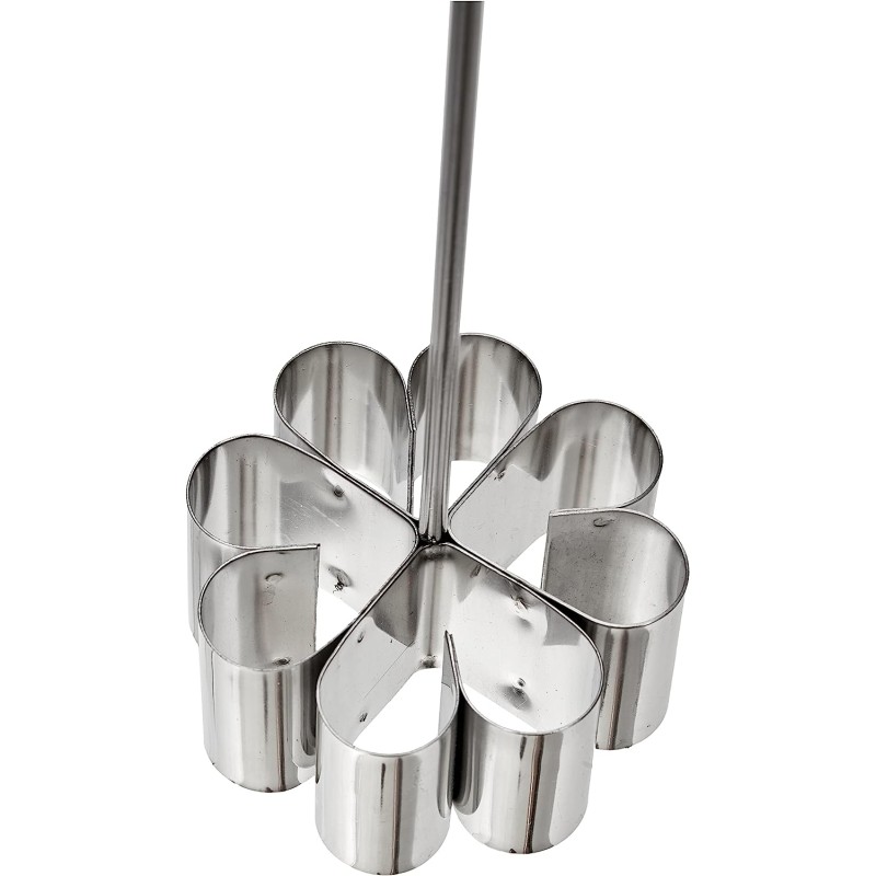 MOLDE FLORON GRANDE INOX (MANGO RECTO) 9X15X3 CM 6 UNIDADES DE IBILI 774350