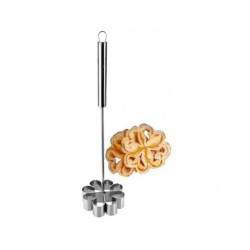 MOLDE FLORON GRANDE INOX (MANGO RECTO) 9X15X3 CM 6 UNIDADES DE IBILI 774350