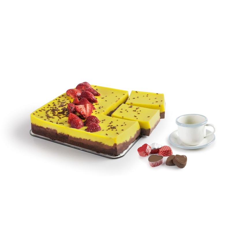 MOLDES DESMONTABLES SILICONA CUADRADOS CON BASE DE CRISTAL 25X25X7.5CM 2 UNIDADES DE IBILI 875800