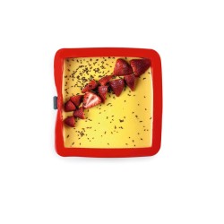 MOLDES DESMONTABLES SILICONA CUADRADOS CON BASE DE CRISTAL 25X25X7.5CM 2 UNIDADES DE IBILI 875800