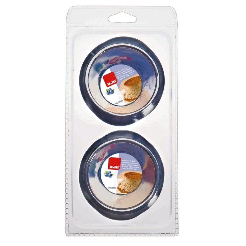 SETS 2 FLANERO INDIVIDUALES BLUEBERRY Ø8CM 0.18L 6 UNIDADES DE IBILI 870001