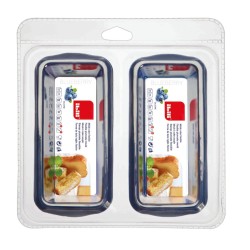 SET 2 MOLDES CAKE BLUEBERRY 15X6.5X4CM 0.25L 6 UNIDADES DE IBILI 870024