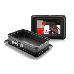 MOLDES DESMONTABLES RECTANGANGULARES CON BASE EXTRA  MOKA 28X18X7CM 6 UNIDADES DE IBILI 826628