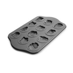 MOLDES DE 12 CAVIDADES HALLOWEEN 44X28CM 6 UNIDADES DE IBILI 827700