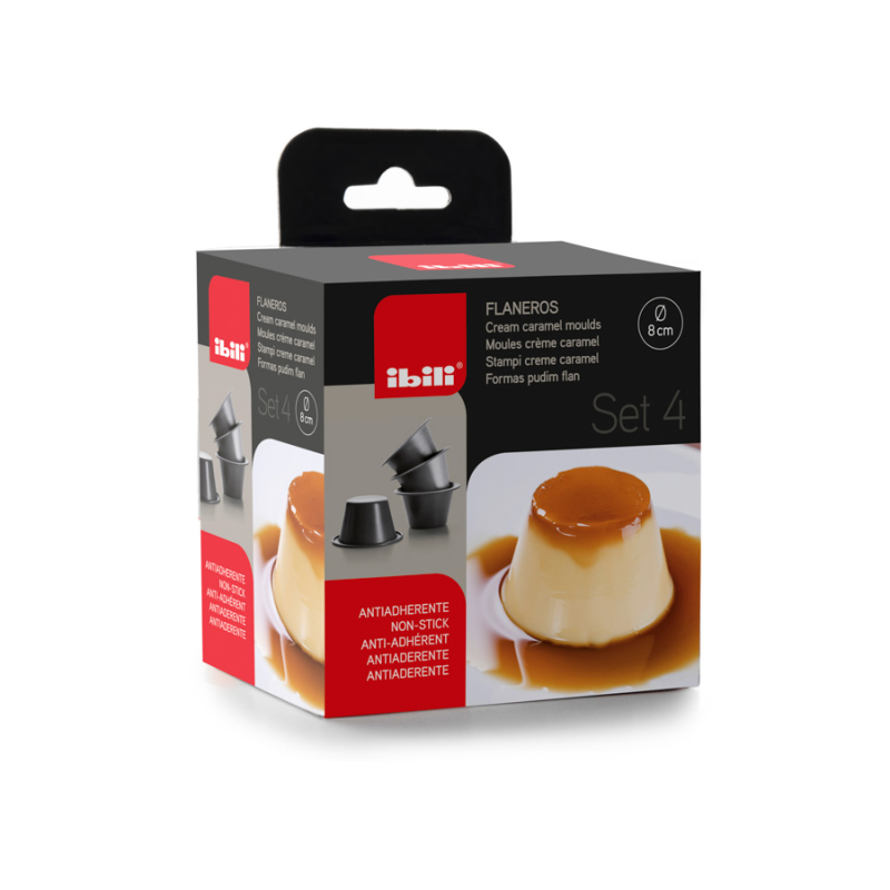 SETS DE 4 FLANEROS Ø8X5CM 6 UNIDADES DE IBILI 827800