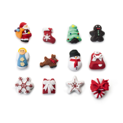 MOLDES DE 12 CAVIDADES NAVIDAD 36X30CM 6 UNIDADES DE IBILI 828400