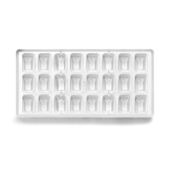 MOLDE BOMBÓN CÓNICO RECTANGULAR 27X14X2.5CM DE IBILI 799404