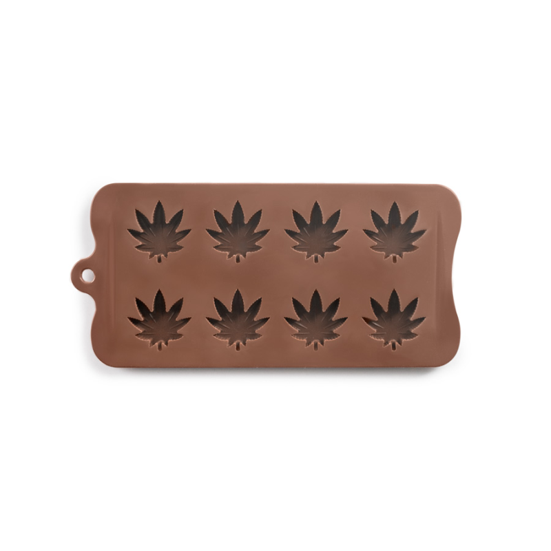 MOLDES BOMBON SILICONA MARIHUANA 10X21X2.5CM 6 UNIDADES DE IBILI 860314