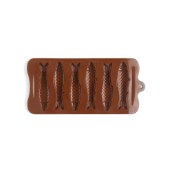 MOLDE BOMBON SARDINAS 22.5X10.5CM 6 UNIDADES DE IBILI 860315