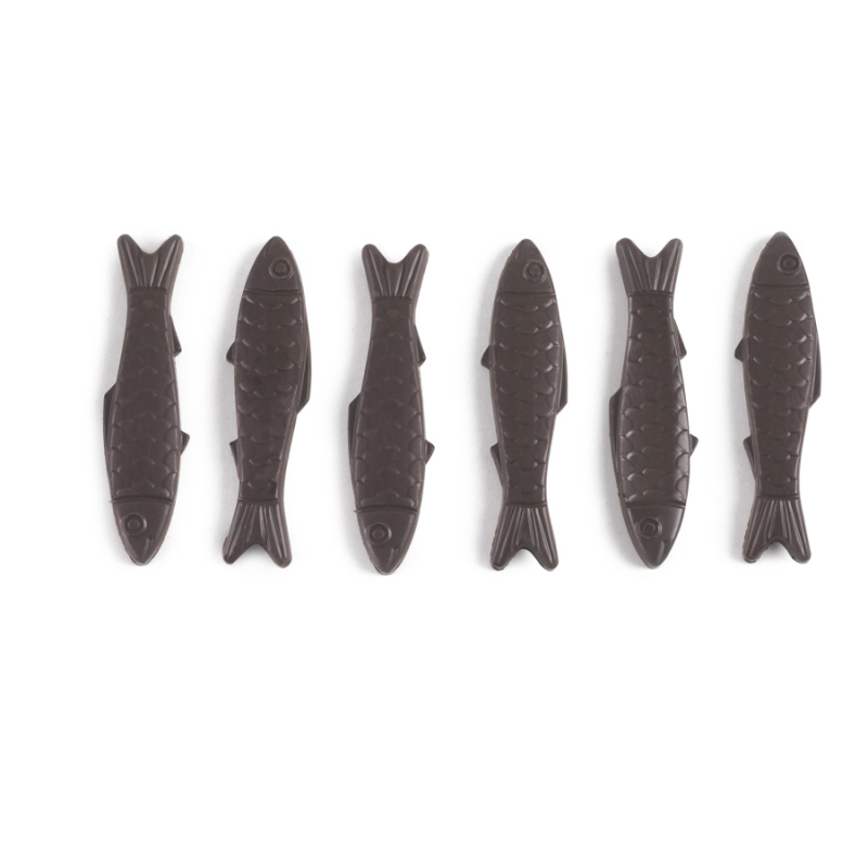 MOLDE BOMBON SARDINAS 22.5X10.5CM 6 UNIDADES DE IBILI 860315