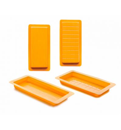 SET 2 MOLDES TURRON (TRONCO+ONZAS) 23X10X2CM 6 UNIDADES DE IBILI 793501