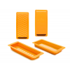 SET 2 MOLDES TURRON (LISO+ROMBOS) 23X10X2CM 6 UNIDADES DE IBILI 793500