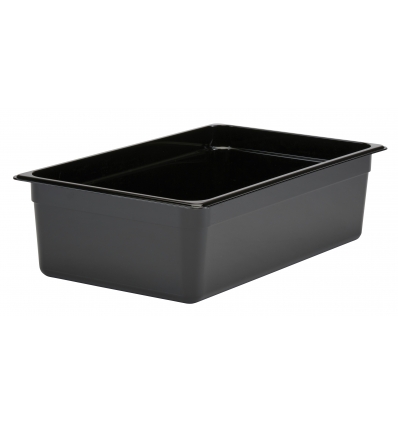 Cubeta GN 1/1 de policarbonato negra 32,5 x 53 x 15 cm Capacidad 19,5 L - CAMBRO16CW-110