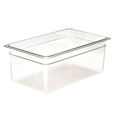 Cubeta GN 1/1 de policarbonato transparente 32,5 x 53 x 15 cm Capacidad 19,5 L - CAMBRO18CW-135