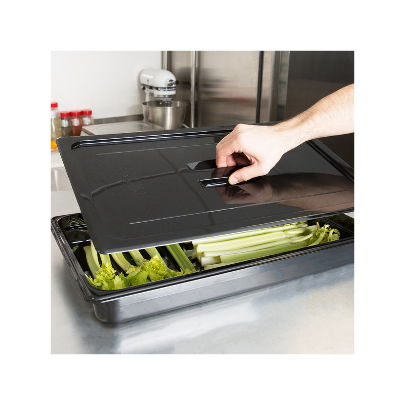 TAPA CON ASA GN 1/1 POLICARBONATO NEGRA CAMBRO