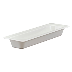 Cubeta GN 1/2 largo de policarbonato blanca 16.2x53x6.5 cm.Capacidad 3L