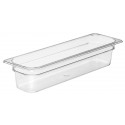 Cubeta GN 1/2 largo de policarbonato transparente16.2 x 53 x 10 cm Capacidad 5 L CAMBRO 24LPCW-135