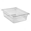 Cubeta GN 1/2 de policarbonato transparente 26.5 x 32.5 x10 cm Capacidad 5.9 L CAMBRO 24CW-135