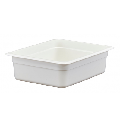 Cubeta GN 1/2 de policarbonato blanca 26.5 x 32.5 x10 cm Capacidad 5.9 L CAMBRO 24CW-148