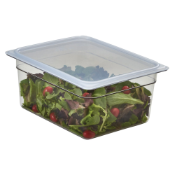 Cubeta GN 1/2 de policarbonato transparente 26.5x32.5x15 cm y 8.9 L