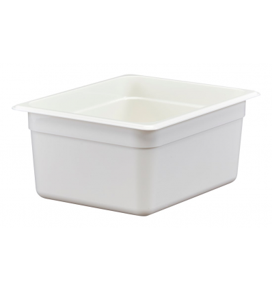 Cubeta GN 1/2 de policarbonato blanca 26.5 x 32.5 x15 cm Capacidad 8.9 L CAMBRO 26CW-148