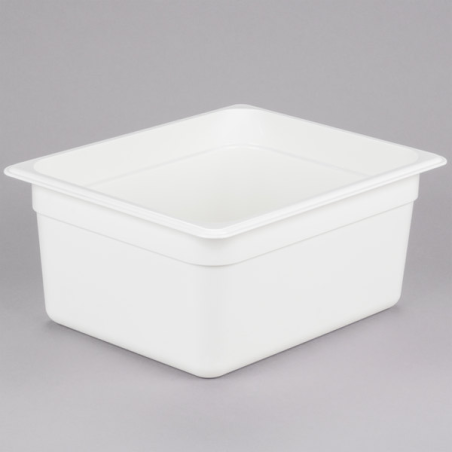 Cubeta GN 1/2 de policarbonato blanca 26.5x32.5x15 cm y 8.9 L