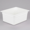 Cubeta GN 1/2 de policarbonato blanca 26.5 x 32.5 x15 cm Capacidad 8.9 L CAMBRO 26CW-148