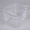 Cubeta GN 1/2 de policarbonato transparente 26.5 x 32.5 x 20 cm Capacidad 11.7 L CAMBRO 28CW-135