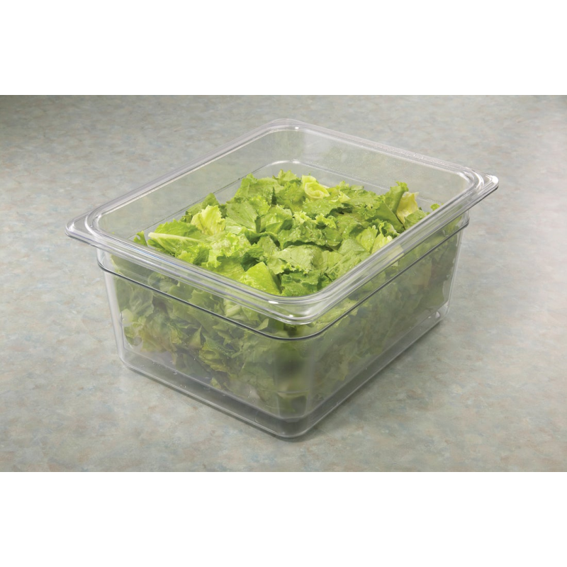 Recipiente colador GN 1/2-26,5x32.5x12.7 cm-Policarbonato Transparente 