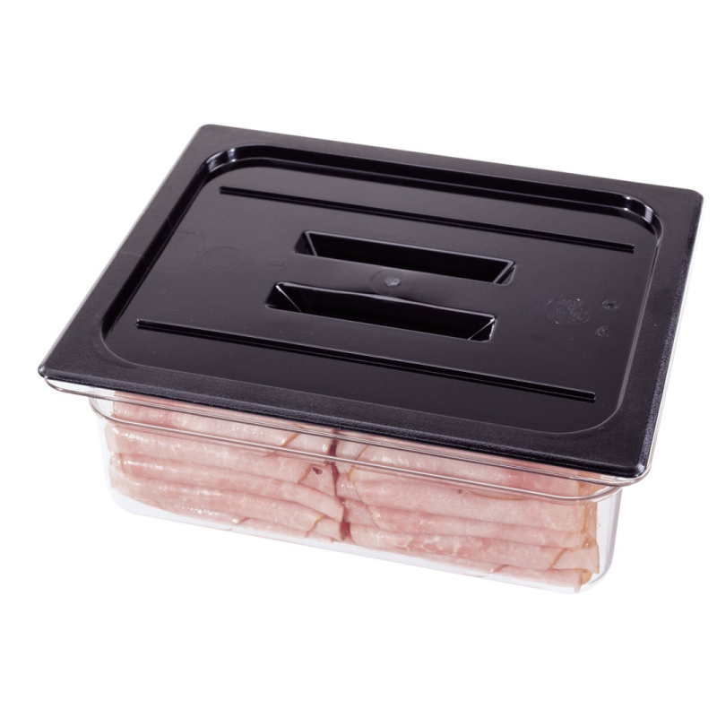 TAPA CON ASA GN 1/2 POLICARBONATO NEGRA CAMBRO