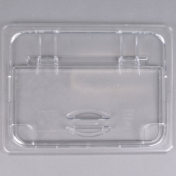 TAPA CON BISAGRA FLIPLID Y MUESCA GN 1/2 POLICARBONATO TRANSPARENTE CAMBRO