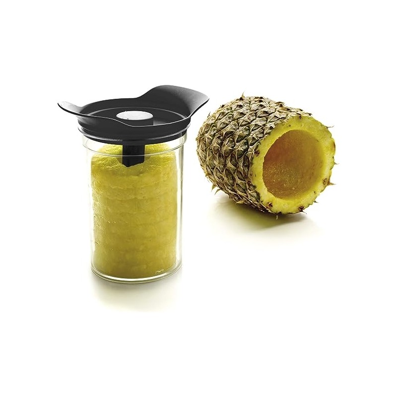 Cortador - pelador de piña. Juego compelto con bote. Lacor 60393