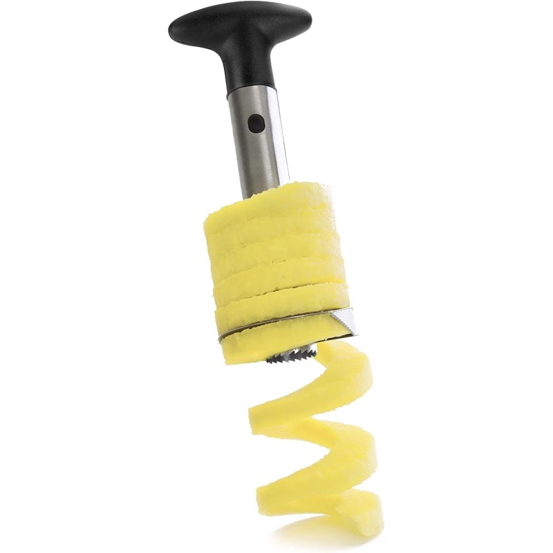 Cortador - pelador de piña. Juego compelto con bote. Lacor 60393