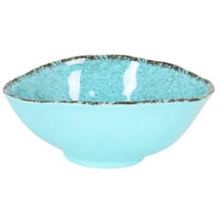 Bol de melamina azul Guayaba 20,5x17x8 cm (12 unidades)