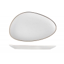 Fuente triangular irregular porcelana Scenic Happy 27.5x17 cm. ROSENHAUS 01010469 (6 unidades)